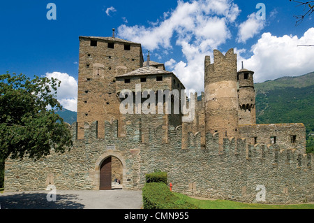 L'italie valle d'Aosta Fenis Castle Banque D'Images