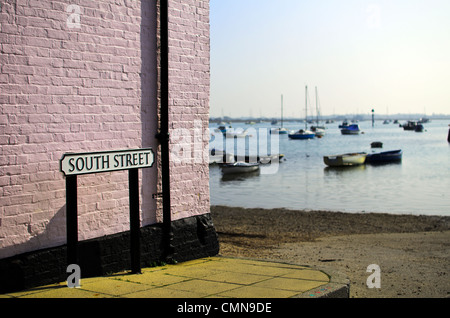 Nom de rue en Emsworth, West Sussex Banque D'Images