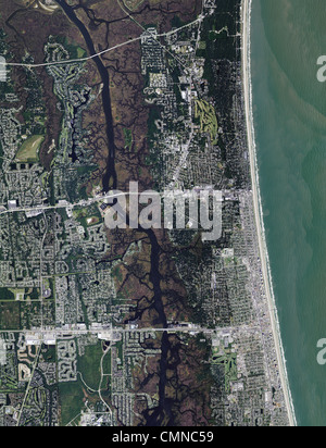Photo aérienne du site Jacksonville Floride côte Banque D'Images