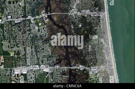 Photo aérienne du site Jacksonville Floride côte Banque D'Images