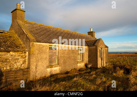 Gîte à la ferme abandonnée, près de Dunnett, Caithness, Ecosse, Royaume-Uni. Banque D'Images