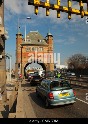 Entrée sud du tunnel de Blackwall. Banque D'Images