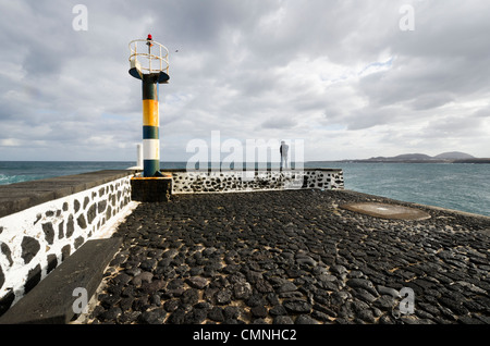 Port de Arrieta - Lanzarote, Îles Canaries - Espagne Banque D'Images