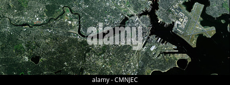 Photo aérienne du site de Charles River, Boston Massachusetts metropolitan area Banque D'Images