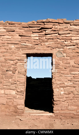 Native American ruines à Wupatki National Monument, situé dans le centre-nord de l'Arizona, près de Flagstaff. Banque D'Images