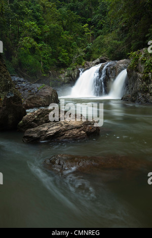 Cascade de Cascades de cristal - un trou d'eau douce avec populaires près de Cairns, Queensland, Australie Banque D'Images