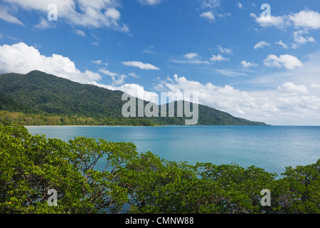 Voir à partir de Cape Tribulation Lookout. Parc national de Daintree, Queensland, Australie Banque D'Images