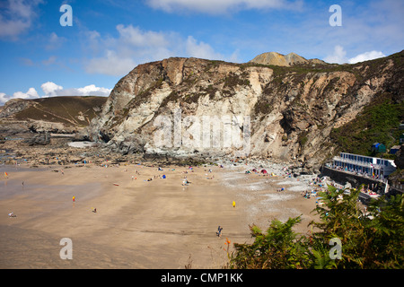 St Agnes beach, Cornwall, Angleterre, Royaume-Uni. Banque D'Images