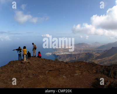 Vue sur la côte nord-ouest de Gran Canaria Banque D'Images
