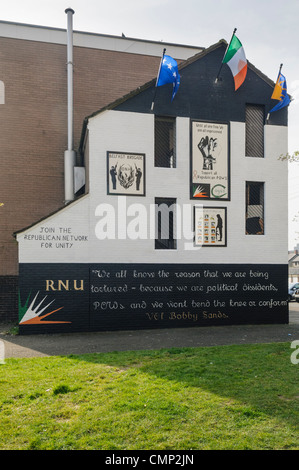 RNU murale pour les prisonniers dans la prison de Maghaberry Républicaine Banque D'Images