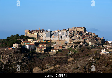 Giglio Castello, l'île de Giglio, Grosseto, Toscane, Italie Banque D'Images