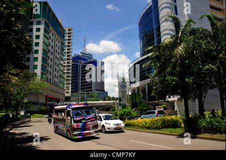 Quartier des affaires de la ville de Cebu aux Philippines Banque D'Images