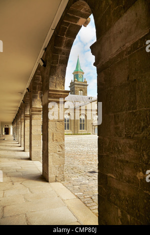 Cour intérieure à l'Irish Museum of Modern Art (IMMA) à Dublin, Irlande. Banque D'Images