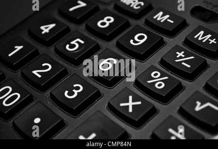 La big black - Clavier Calculatrice fermer- jusqu'en arrière-plan Banque D'Images