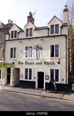 Oxford City Oxfordshire Eagle et Child Pub Banque D'Images