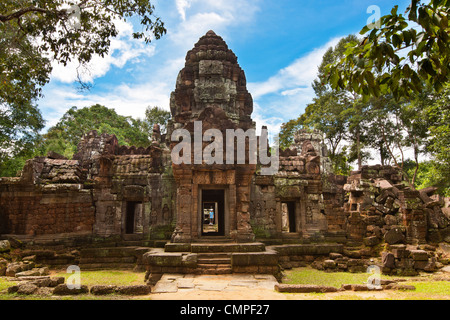 Ta Som, un petit temple à Angkor, Cambodge, construit à la fin du 12e siècle pour le Roi Jayavarman VII Banque D'Images