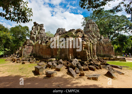 Ta Som, un petit temple à Angkor, Cambodge, construit à la fin du 12e siècle pour le Roi Jayavarman VII Banque D'Images