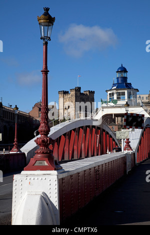 Le Château et le pont tournant, Newcastle upon Tyne Banque D'Images