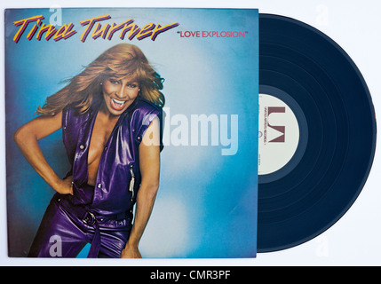 La chanteuse américaine Tina Turner Explosion d'amour de l'album vinyle 1979 parution sur le label United Artists Banque D'Images