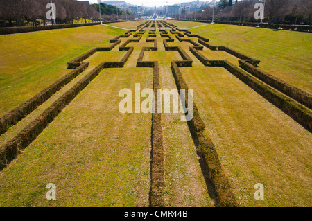 Parque Eduardo VII Lisbonne Portugal Europe Banque D'Images