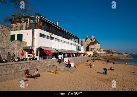 Praia de plage de Conceicao station balnéaire de Cascais, près de Lisbonne Portugal Europe Banque D'Images