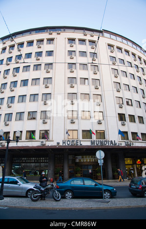 L'extérieur de l'hôtel Mundial Praça Martim Moniz quartier de Baixa Lisbonne Portugal Europe centrale Banque D'Images