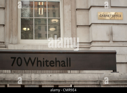 L'extérieur du Cabinet office Whitehall , , Londres, Angleterre Royaume-uni 2012 Banque D'Images