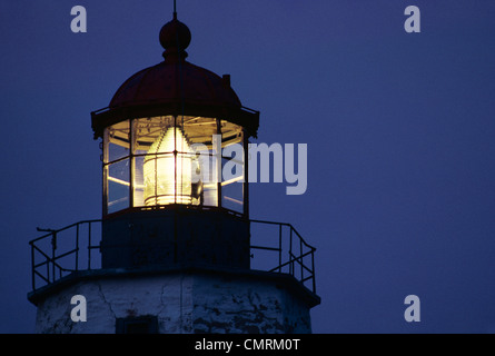 L'OBJECTIF DE PRIX ET HAUT DE SANDY HOOK LIGHTHOUSE TOWER NEW JERSEY Banque D'Images