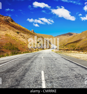 Cardrona Valley road. Nouvelle Zélande Banque D'Images