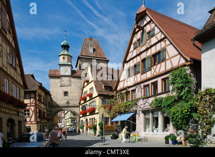 Allemagne - Rothenburg ob der Tauber, une ancienne vieille ville en Bavière Banque D'Images