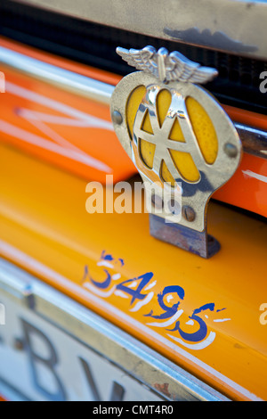 Bus Leyland jaune, Malte Banque D'Images