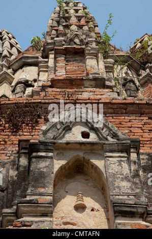 La Thaïlande, ayutthaya. Wat Mahathat (aka Wat Maha That) a été l'historique royal monastery et remonte à 1374. Banque D'Images