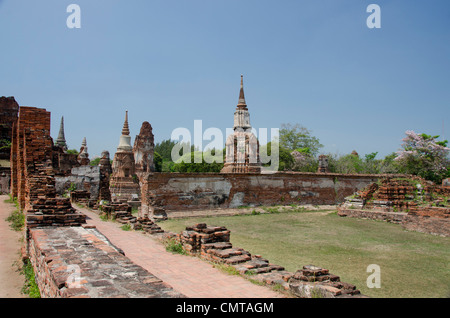 La Thaïlande, ayutthaya. Wat Mahathat (aka Wat Maha That) a été l'historique royal monastery et remonte à 1374. Banque D'Images