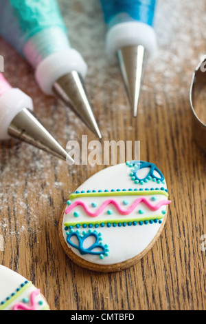 Les cookies de Pâques Banque D'Images