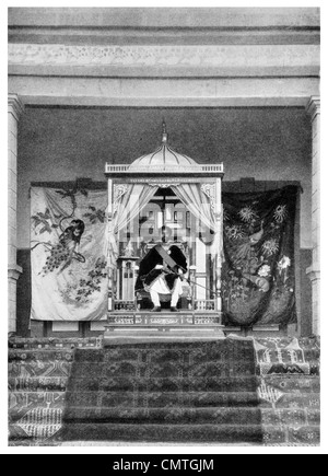 1925 Ras Taffari Prince Régent de l'Abyssinie trône Banque D'Images