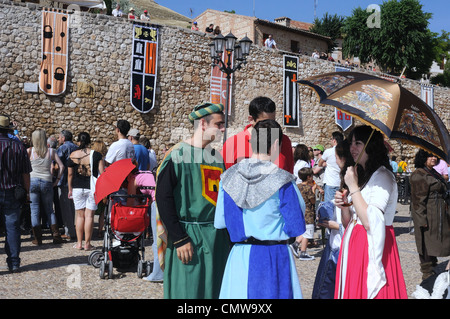 Fête médiévale de HITA .Province de Guadalajara .l'Espagne. Banque D'Images