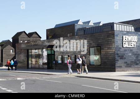 L'ancienne galerie d'art Jerwood sur Hastings Stade, East Sussex, Angleterre, Royaume-Uni. Maintenant appelé la Hastings Contemporary Art Gallery. Banque D'Images