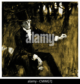 1905 Cyril Maude acteur dans "Le petit ministre' dessiné par J Gulich Banque D'Images