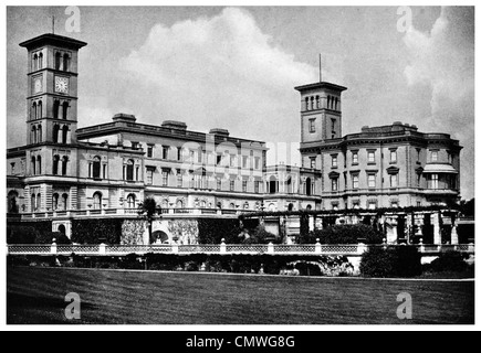 Osborne House Isle of white 1905 Banque D'Images