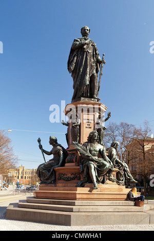 Monument du roi Maximilian II. ('Maxmonument') à Munich, Bavaria, Germany, Europe Banque D'Images