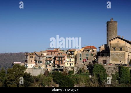 Italie, Latium, village de Nemi Banque D'Images