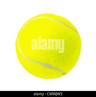 Balle de tennis jaune Banque D'Images