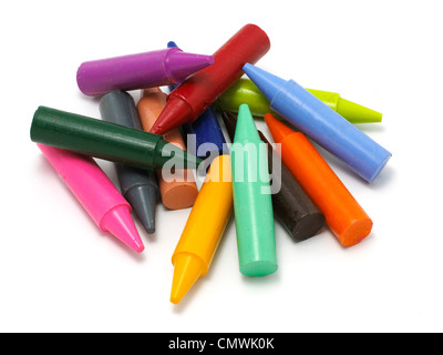 Crayons de couleur de couleur 13 Banque D'Images