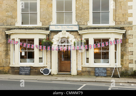 Salon de thé dans la région de Pickering, North Yorkshire, Angleterre. Banque D'Images