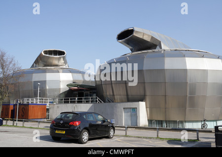 The Hubs Sheffield Hallam University England. Student Union building, Metal building Sheffield City Center architecture moderniste Banque D'Images