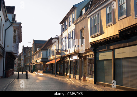 Marché du beurre du centre-ville d''Ipswich dans soleil du soir. L'Angleterre. Banque D'Images