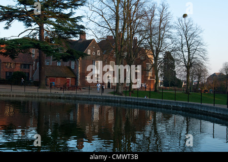 Avec le parc de Christchurch Christchurch mansion, Ipswich, Suffolk, Angleterre. Banque D'Images