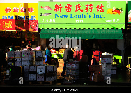 Chinatown de San Francisco, CA Banque D'Images