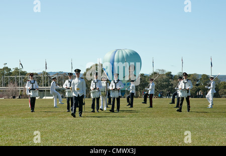 Bande de forces armées à l'Australian Defence Force Academy Banque D'Images