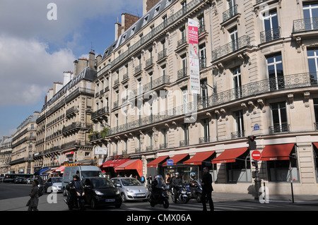 scène de rue, rue du 4 septembre, Paris, France Banque D'Images